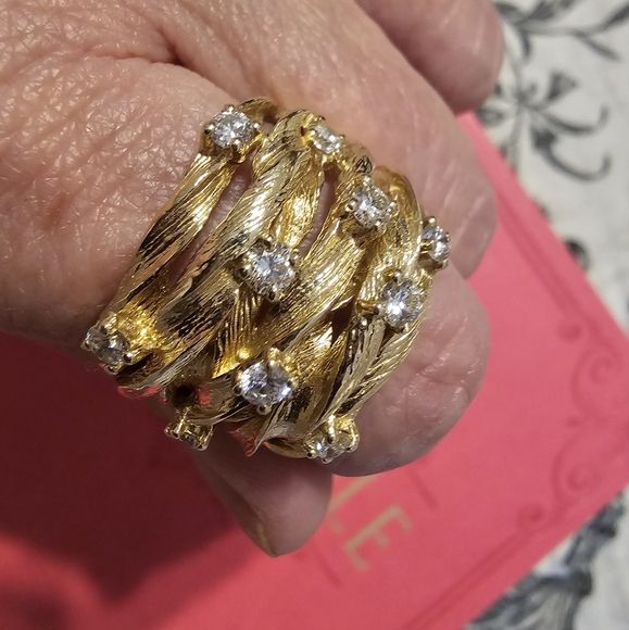 D’Oro by Effy Diamond Woven Ring (1 carat) in 14k Solid Gold - Picture 5 of 7